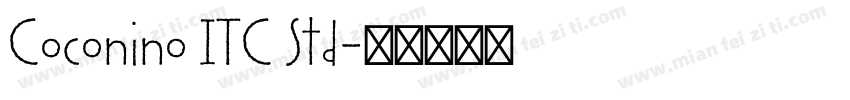 Coconino ITC Std字体转换